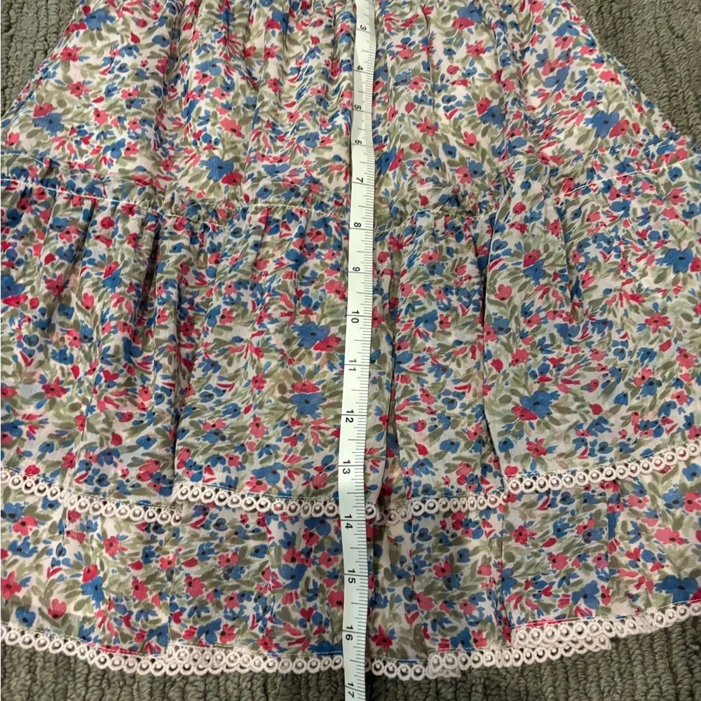 BB Dakota ruffle floral skirt lined mini - Picture 13 of 14
